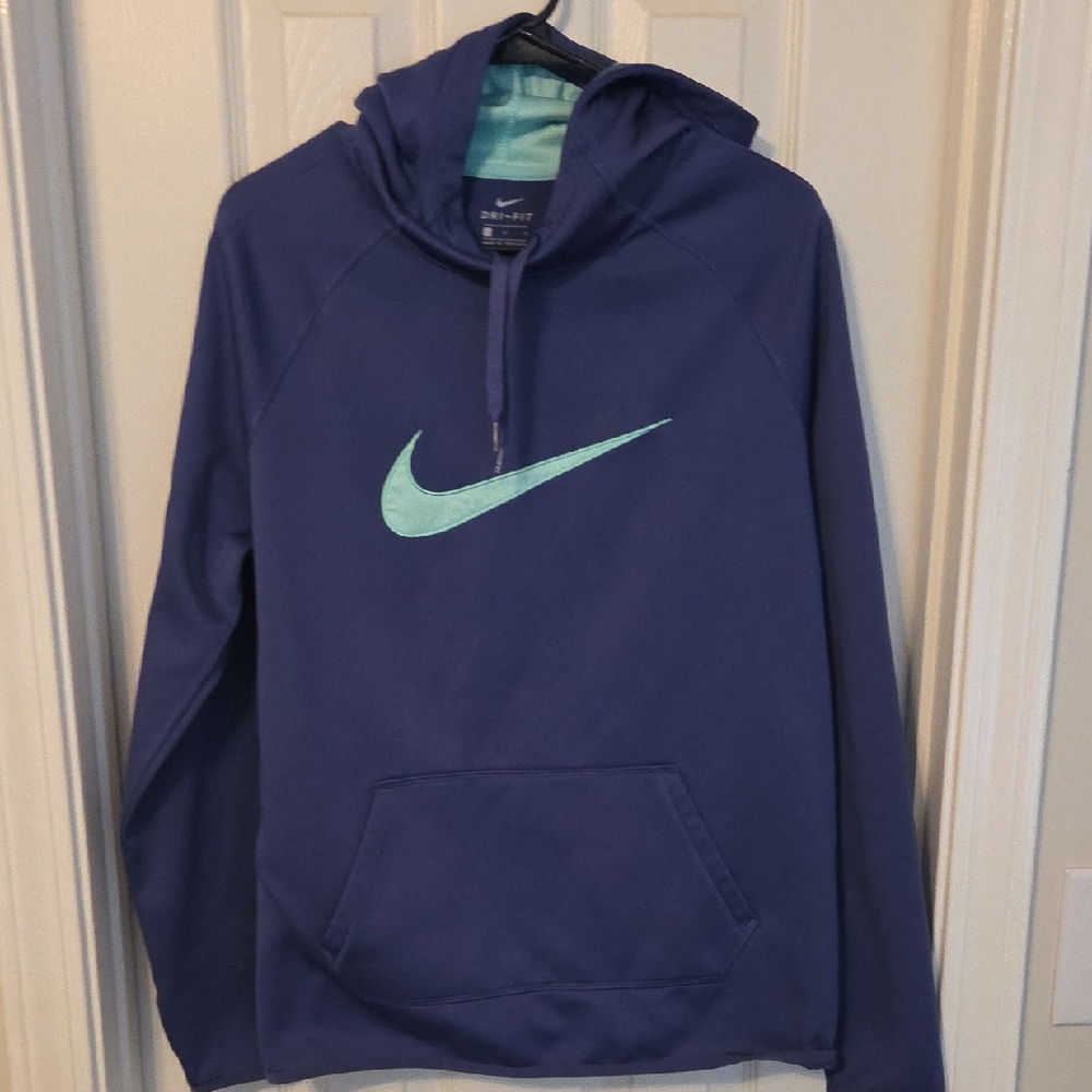 Nike Purple Hoodie with Teal Swoosh